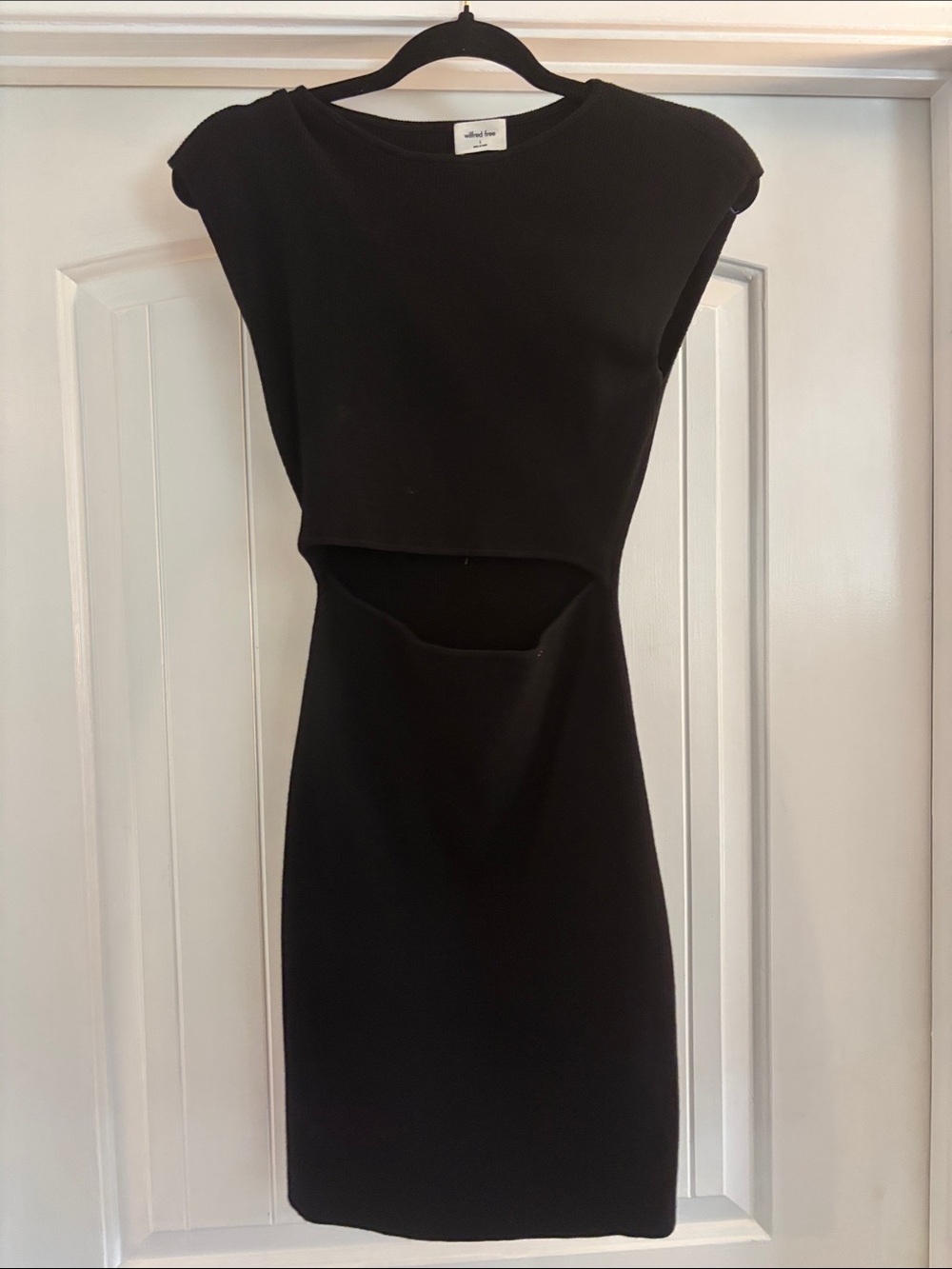 Wilfred Black Cutout Sheath Dress